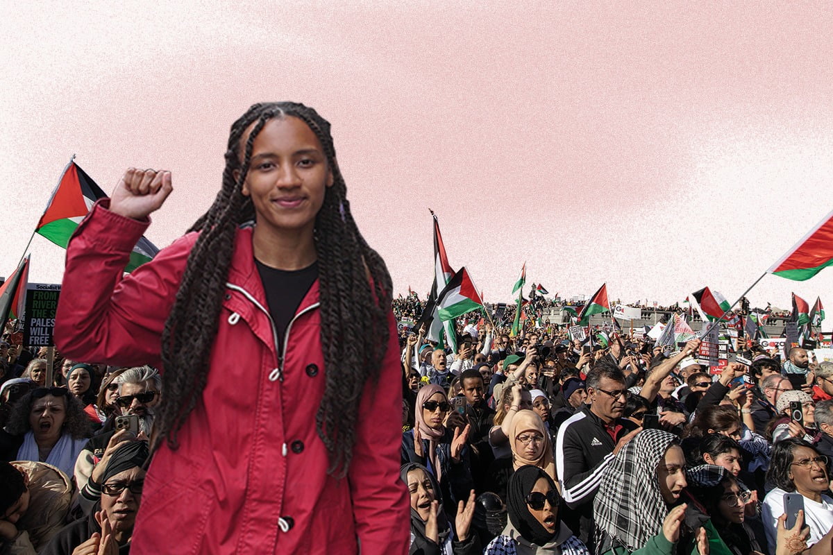 Fiona Lali Palestine march 1