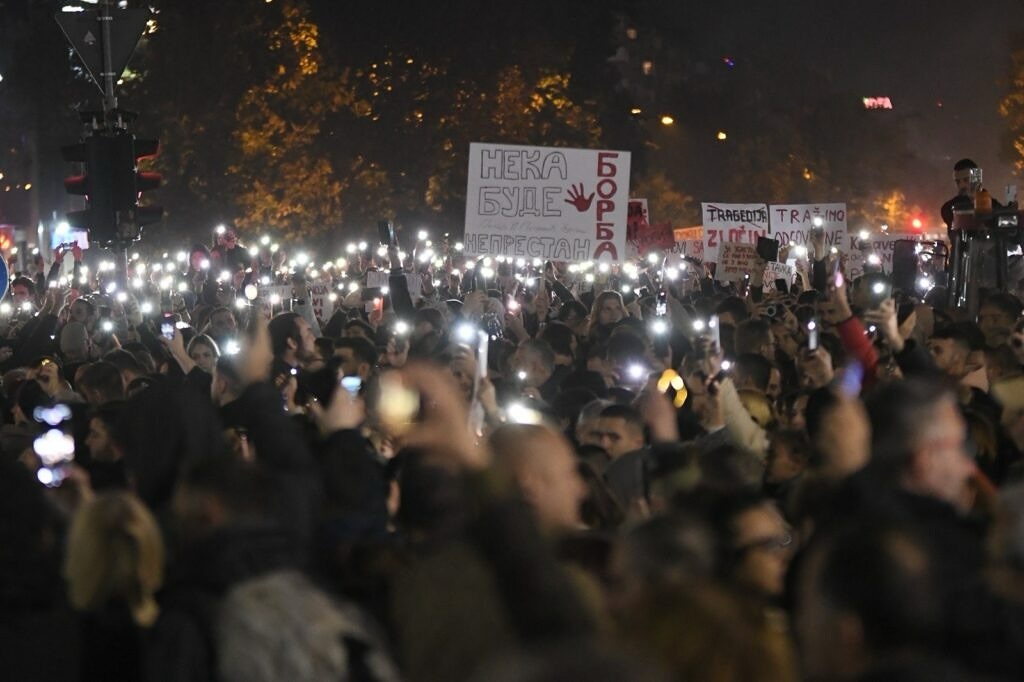 Najveći novosadski protest protiv Vučićevog režima