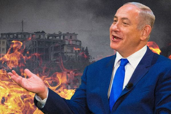 Netanyahu gambles Image own work 2