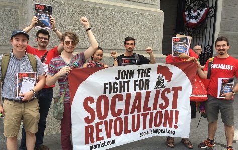 WIL at DNC protest Socialist Appeal United States