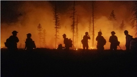 Night firefighters. Original public domain image from Flickr